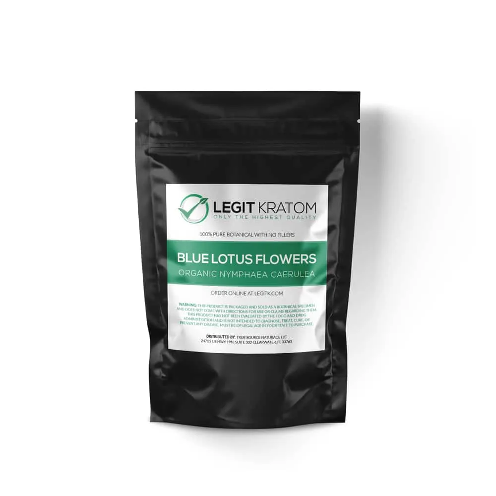 Organic Blue Lotus Flowers (Nymphaea Caerulea) - blue lotus flower